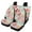Cardinal Flower - Green and Pink, variant on Tutolipy Flower Leaf Print Fashion Car Seat Covers Full Set for Women and Men, 4 PCS Front Rear Split Bench Seat Protector Suitable for All Season, Universal Fit Auto Interior Accessories