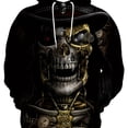 thumbnail image 2 of Sudadera con capucha para hombre, sudadera con estampado 3D de calavera, ropa para exteriores, jersey de moda diaria, sudaderas con capucha de manga larga de otoño para hombre, 2 of 4