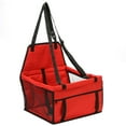 thumbnail image 1 of Graflsoa Siège d'Auto pour Chien Compact en Maille Rouge avec Sangles Ajustables, Rehausseur pour Animaux Imperméable et Pliable pour Petits Animaux de Moins de 11 Lb, Rangement et Nettoyage Faciles, 1 of 6