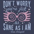 thumbnail image 2 of Mens Harry Potter Luna You’re Just As Sane as I Am Tank Top, 2 of 4