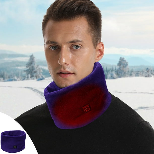 Bufanda térmica para aliviar el dolor de cuello | Calentador de cuello con alimentación USB y 3 ajustes de temperatura | Almohadilla térmica portátil para hombres y mujeres