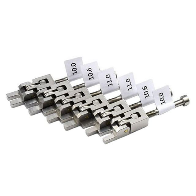 Juego de montura de puente de guitarra, 6 uds., 10,0mm, 10,6mm, 11,0mm, piezas de reparación, accesorios de puente para puentes fijos para pieza de pu