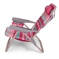 thumbnail image 4 of Banana Boat Backpack Beach Chair - Lightweight Aluminum Folding Chair for Adults 5-Position with Lay Flat Adjustable Recline, Headrest Pillow, Insulated Back Pocket & Cup Holder, 4 of 6