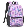 thumbnail image 5 of 17 Inch Lightweight Backpack,PVC Waterproof Oxford Fabric, Ergonomically Designed, with Large Capacity, Monarch Butterfly Aesthetic, 5 of 5