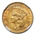 thumbnail image 2 of 1878 $3 Gold Princess MS-62 NGC, 2 of 3