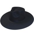 thumbnail image 2 of VERVE 8 Wide Brim Vegan Felt Rancher Hat - Women, Men, and Kids Fedora Style with Adjustable Inner Drawstring, 2 of 8