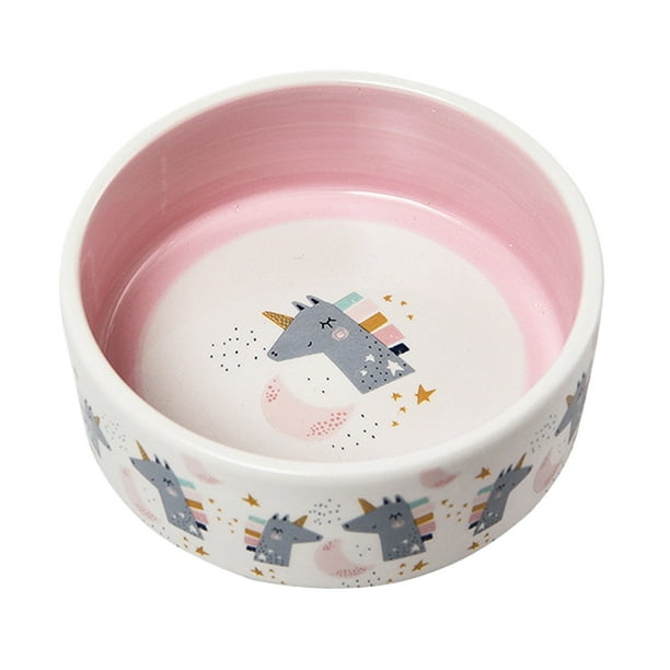 Olla para gatos, cuenco de cerámica con protección para el cuello, cuenco de agua, cuenco de comida para gatos, suministros bonitos para mascotas