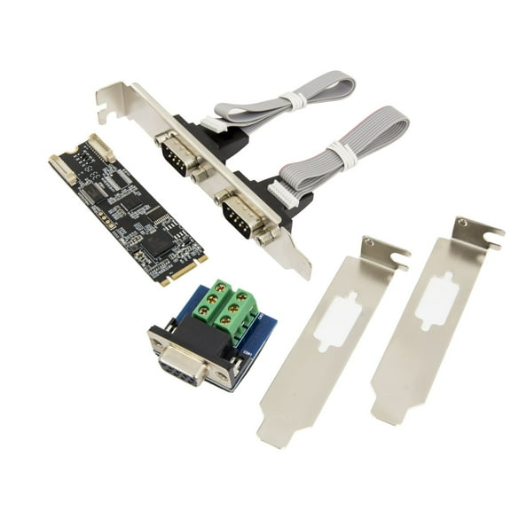 Syba RS-232   RS-422/485 DB9 Serial M.2 B M Key Controller Card