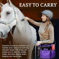 thumbnail image 7 of Huntley Equestrian Deluxe Grooming Organizer Bag (Purple), 7 of 7