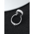 thumbnail image 3 of 1pc Individual Trendy Geometric Style Rhinestone Decor Ear Clip, Gifts For Women Without Pierced Ears, 3 of 5