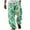A-Mint Green1193, variant on Men's Bohemian Print Harem Pants Elastic-Waist Casual Beach Loose-Fit Trousers
