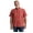 Crimson Moss, variant on Men's Loose Fit Midweight Short-Sleeve Plaid Shirt, Chalk, X-Large/Tall