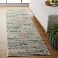 thumbnail image 2 of SAFAVIEH Madison Orlando Abstract Runner Rug, Green/Blue, 2'2" x 8', 2 of 7