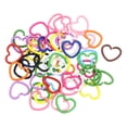 thumbnail image 1 of Uxcell Open Jump Rings 16mm Colorful Heart Connectors 50Pack Set of Multi Color, 1 of 7