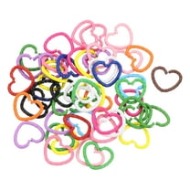 Uxcell Open Jump Rings 16mm Colorful Heart Connectors 50Pack Set of Multi Color
