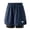 (Casual 67)Navy, variant on Mens Summer Shorts Casual Breeches Fashion Sports Double-layer Couple's Fake Running Fitness Short Pants