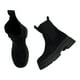 thumbnail image 4 of Botas de caña alta con plataforma, colores negro, gamuza y lona, 4 of 4
