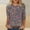 #0297-Multicolor, variant on Womens 3/4 Sleeve T Shirts, Loose Fit Round Neck Tops with Allover Print, Relaxed Casual Blouses for Women, Everyday Spring Summer Flowy Tops Gift