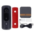 thumbnail image 1 of Doorbell Camera 2.4G WiFi 1080P HD Night Vision AI Human Recognition 2 Way Talking Wireless Doorbell Video Camera US Plug 90‑260V, 1 of 4