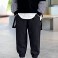 thumbnail image 2 of HIPYLO Sweat Pants That Look Like Jeans Red Pants for Boys Joggers Pants Size 10 12 14/16 Boys Pants Workout Clothes 18month Boy Clothes 6 Month Old, Black 6-7 Years, 2 of 5