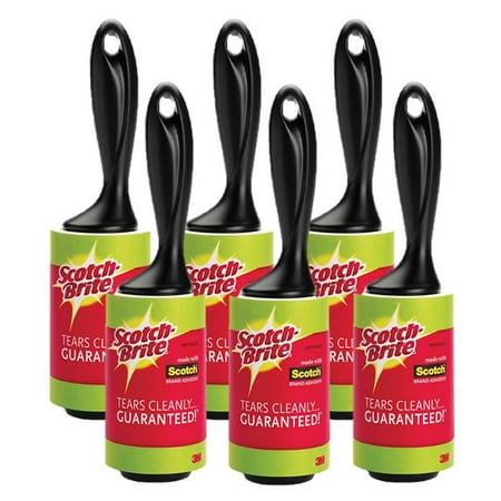 Scotch-Brite Lint Roller 6 Pack, 56 Sheets per (3m Lint Rollers Best Price)