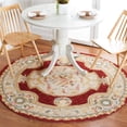 thumbnail image 2 of SAFAVIEH Easy Care Tanisha Floral Area Rug, Ivory/Red, 6' x 6' Round, 2 of 10