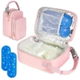 thumbnail image 1 of Bolsa Térmica de Viaje para Leche Materna ZIOZERTT con Paquete de Hielo Rosa, 1 of 7