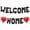Black, variant on Wowhub Welcome Home Balloons Banner, Golden Script Foil Letter Balloons with Red Hearts, Pre-Assembled Housewarming Decorations for Family Homecoming, Loved Ones Return and Welcome Back Party Decor