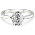 thumbnail image 4 of IGI Certified 4 Carat Oval Shape Lab Grown Diamond Engagement Ring | 14K White Gold | Malissa Solitaire Diamond Ring | FG-VS1-VS2 Quality Friendly Diamonds, 4 of 6