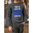 thumbnail image 2 of Awesome Policeman Looks Like Sweatshirt Men -Smartprints Designs, Male 5X-Large, 2 of 4