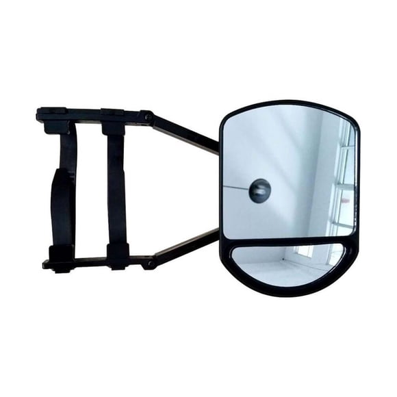Mistaha Car Towing Mirror with Large Rearview, Adjustable Straps, Plactics Material, Black Color - Ideal for RV, Trailer, and Truck, Easy Installation.