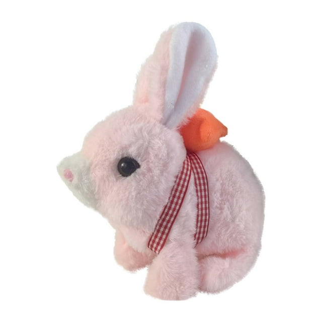 My Realistic Interactive Bunny Toy Handmade Lifelike Jumping Twitching Ears Kids