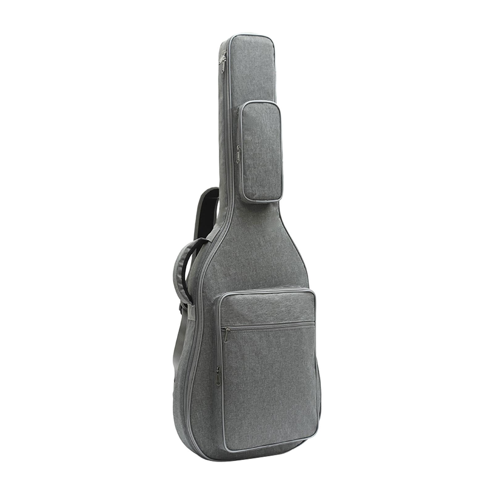 STARTIST Portable Bass Gig Bag Electric Bass Bag Handbag Professional Padded Soft Case Protection Wear Resistant Electric Guitar Bag , Gray