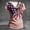 Pink, variant on SCSAlgin American Flag Short Sleeve T-Shirt USA Star Stripes Casual Ring Hole V Neck 4th of July Patriotic Tees Tops