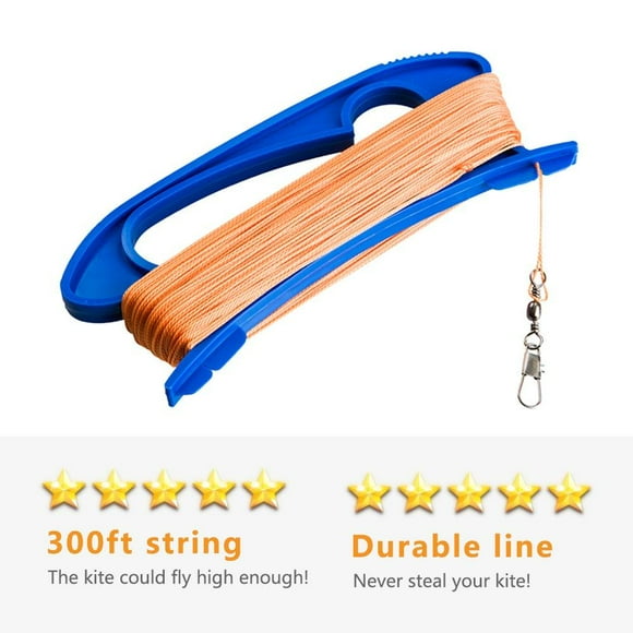 Mints Colorful Life Kite String Handle- 300ft Line for Each Spool (3 Pack)