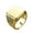Gold, variant on Men's Stainless Steel Retro Unique Hip Hop Punk 19MM Geometric Square Honeycomb Pattern Biker Ring Rock Statement Band Ancient Silver Size 13