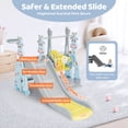 thumbnail image 3 of EVMORE 4 in 1 Toddler Slide and Swing Set for Children Kids Boys Girls Aged 1-6, Indoor Outdoor Freestanding Playground with Slide, Swing, Climber and Basketball Hoop - Blue, 3 of 8