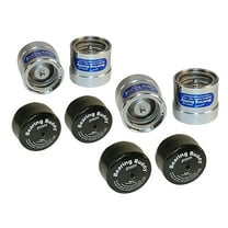 Two Pairs of 2.441" Chrome Bearing Buddy Bearing Protectors with Bras