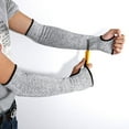 thumbnail image 1 of Mangas resistentes a cortes con orificio para el pulgar Protección de brazo de 18 "A prueba de mordeduras para piel fina Protector de brazo de seguridad antiabrasión para cocina de jardín 1 par Muyoka Hogar, 1 of 4