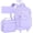 Classic Purple, variant on Chic Sequin Rolling Clear Backpack Set – 20" Transparent Wheeled Bookbag with Large Front Pocket for School, Daily Commute & Leisure | Purple Fashion-Forward Organizer