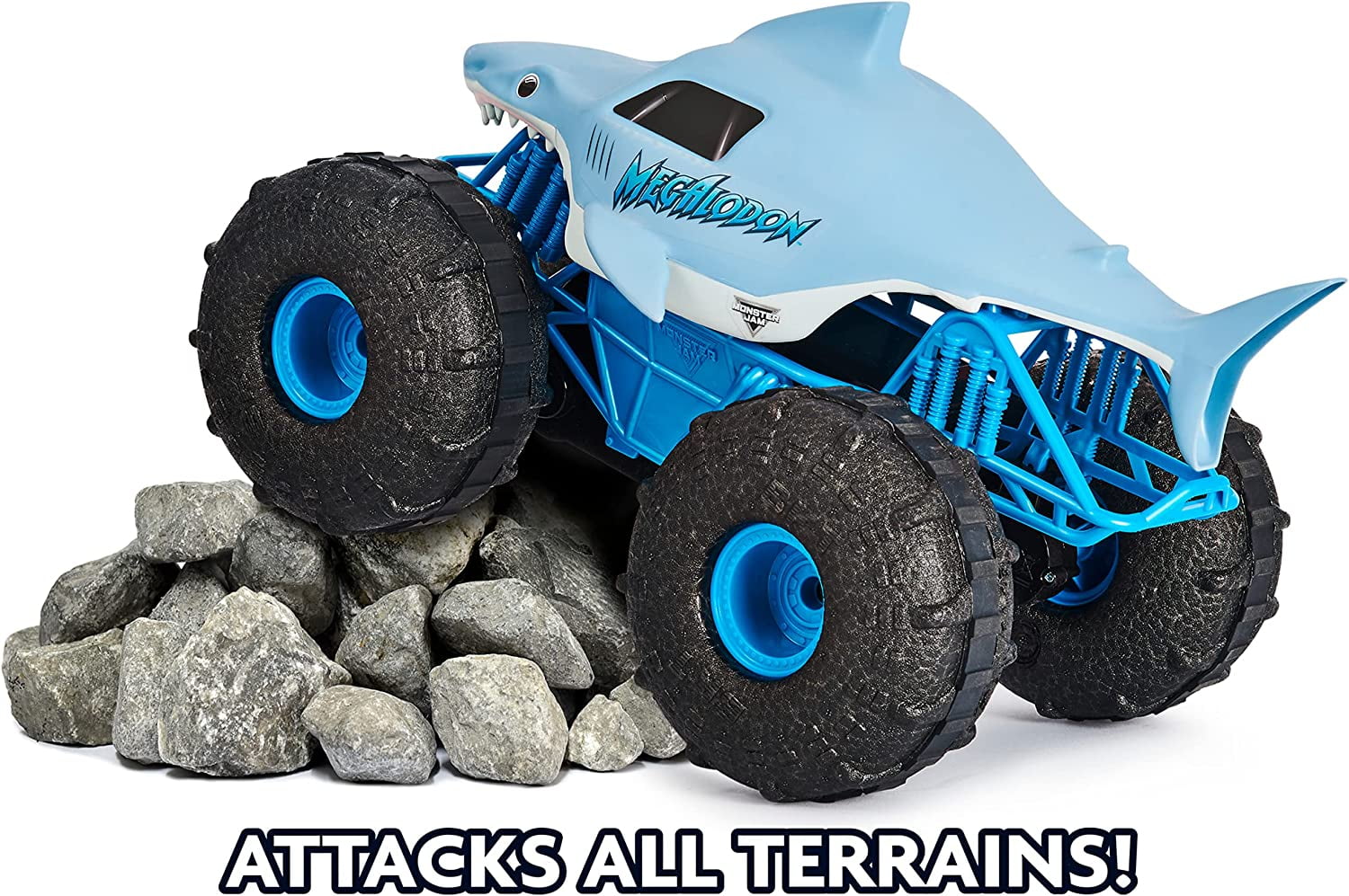 Veículo de brinquedo Monster Truck de controle remoto oficial Megalodon  Storm All-Terrain