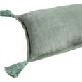 thumbnail image 4 of Surya Cotton Velvet 13 x 19" Lumbar Modern Cotton Pillow Kit with Cover in Green, 4 of 5