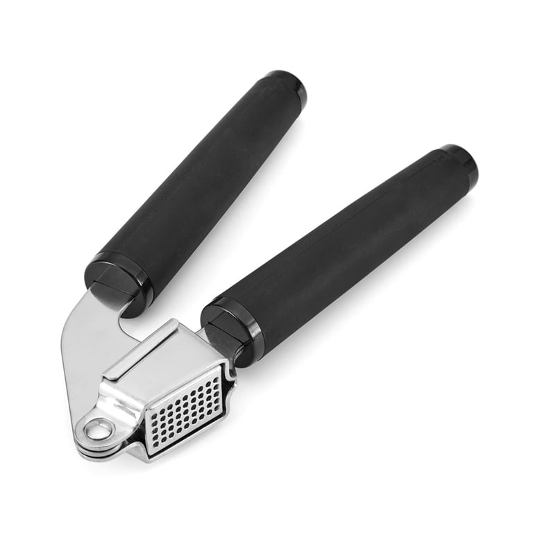 KitchenAid Stainless Steel Garlic Press with Black Handle photo 5
