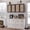 Black, variant on 48 Inches Laundry Room Wall Cabinets Bathroom Cabinets Wall Mounted with Adjustable Shelves, Rattan Wall Cabinet for Bedroom, Kitchen, Bathroom