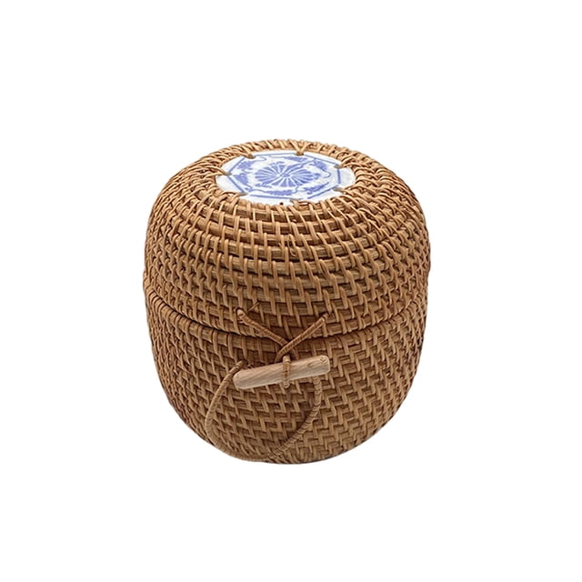 Cesta de almacenamiento de ratán Matsuzay color sólido Tipo 7