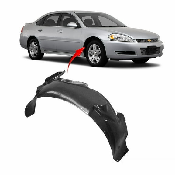 DCP Front Passenger Side Fender Liner For 2006-2013 Chevrolet Impala GM1251122