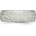 thumbnail image 4 of Chisel Stainless Steel Brushed and Polished Textured 8.2mm Band - Ring Size 8.5, 4 of 8