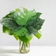 thumbnail image 4 of Monstera Deliciosa Artificial 2 Paquetes Arbustos Hojas Tropicales Hojas Verdes Para Fiesta Luau, 4 of 6