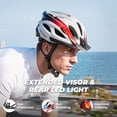 thumbnail image 4 of VICTGOAL Bike Helmet for Adults with LED Light & Visor Lightweight MTB Road Bicycle Helmets for Men Women Cycling Ebike Scooter, 4 of 10