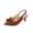 Brown, variant on Women's Kitten Heel Closed Pointed Toe Sandals with Bow Back Strap Shoes for Casual Outdoor Beige